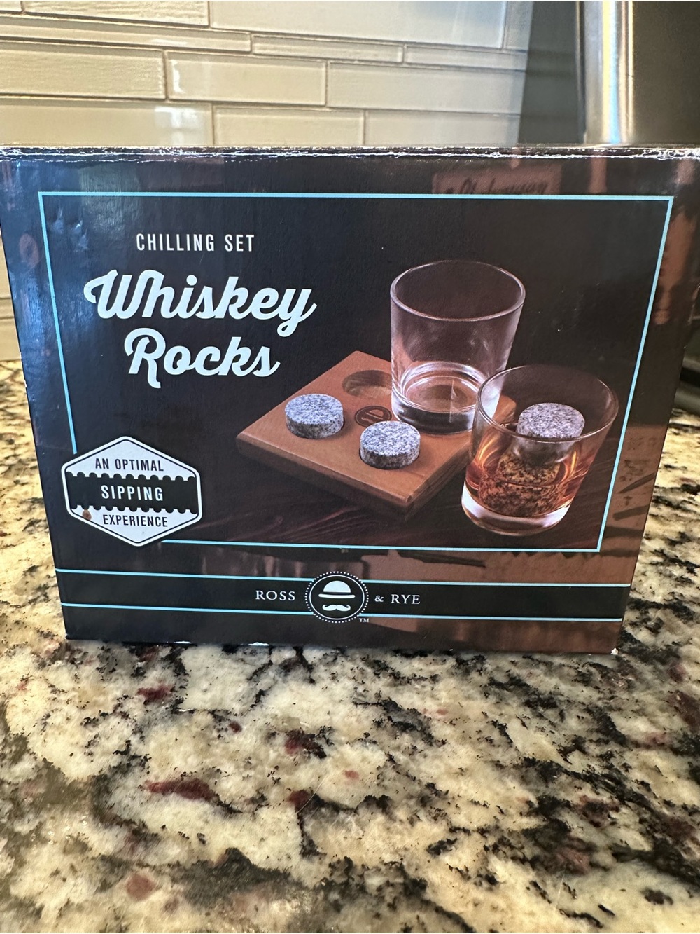 Whiskey Rocks Chilling Set by Ross & Rye Unused